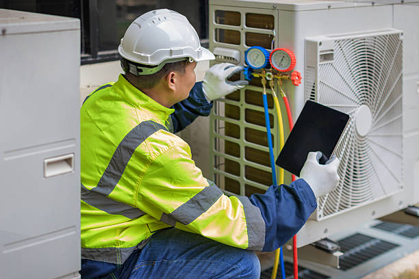 Professional Hvac technician working in North Reading, MA
